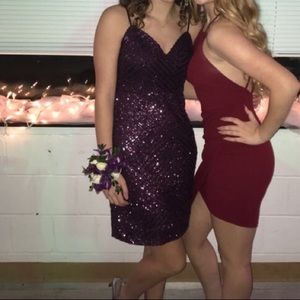 Formal Purple Sequins Charlotte Russe Dress